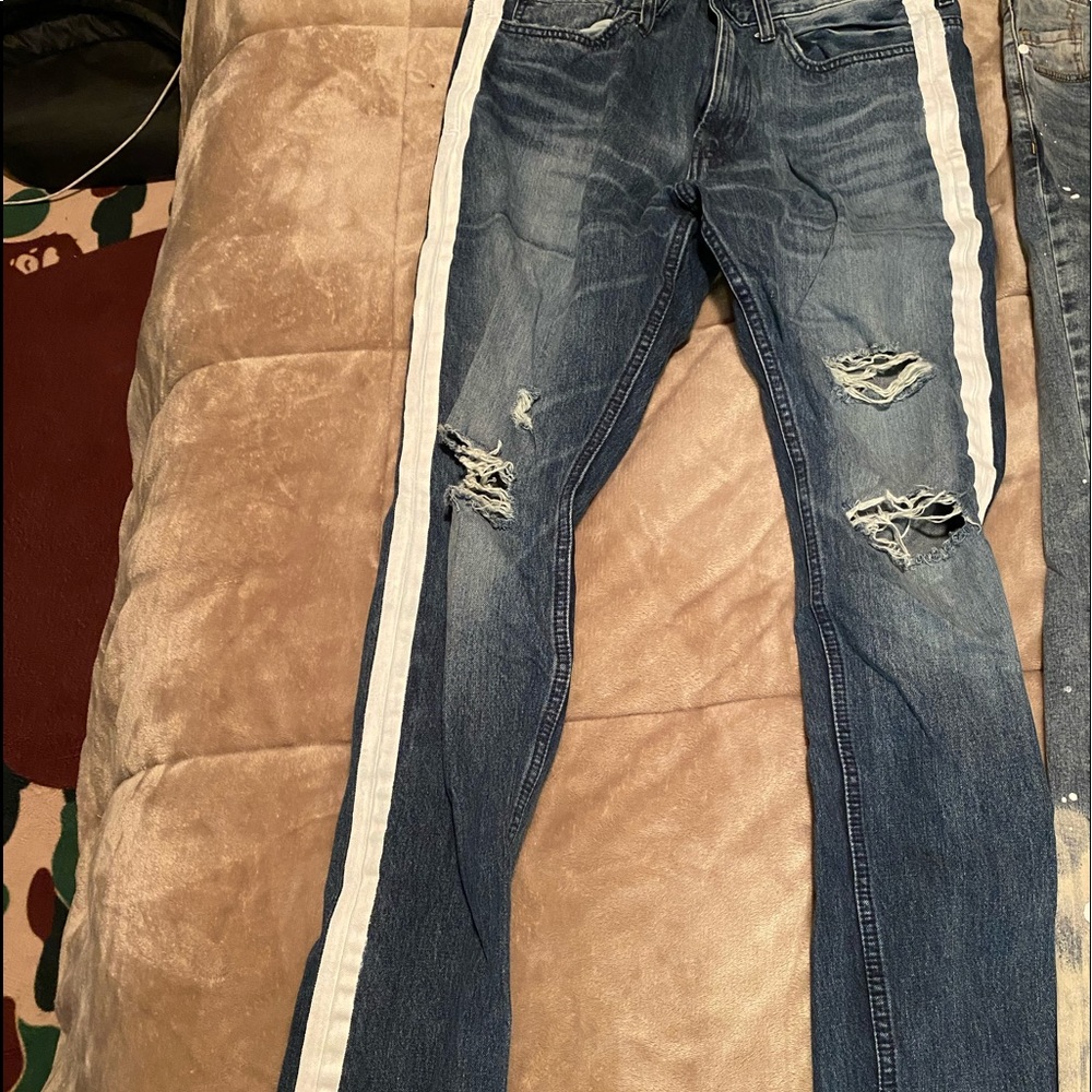 Skinny blue jeans never worn